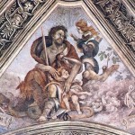 Adam protecting his children from the clutches of Lilith, the child stealer. 1502