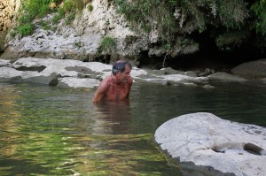 Back across the stream!