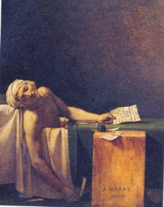 'Death of Marat' by Jacques Louis David