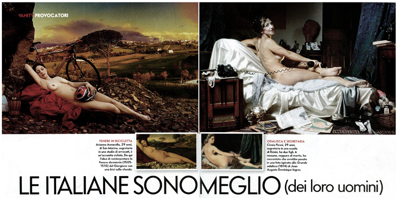 Vanity Fair double page spread