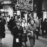 'Protein Man' as he was known, on his beat in Oxford Street, London c.1974 (ph. Museum of London)